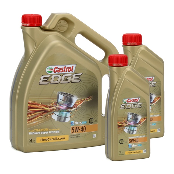 Set Ulei Motor Castrol Edge Titanium Fst 5W-40 5L + 2 Buc Ulei Motor Castrol Edge Titanium Fst 5W-40 1L 1535FA